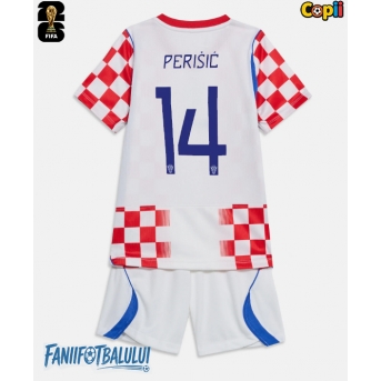 Croația Ivan Perisic #14 Echipament de Fotbal Replică Mondial 2026 Copii Acasa (+ Șorturi)